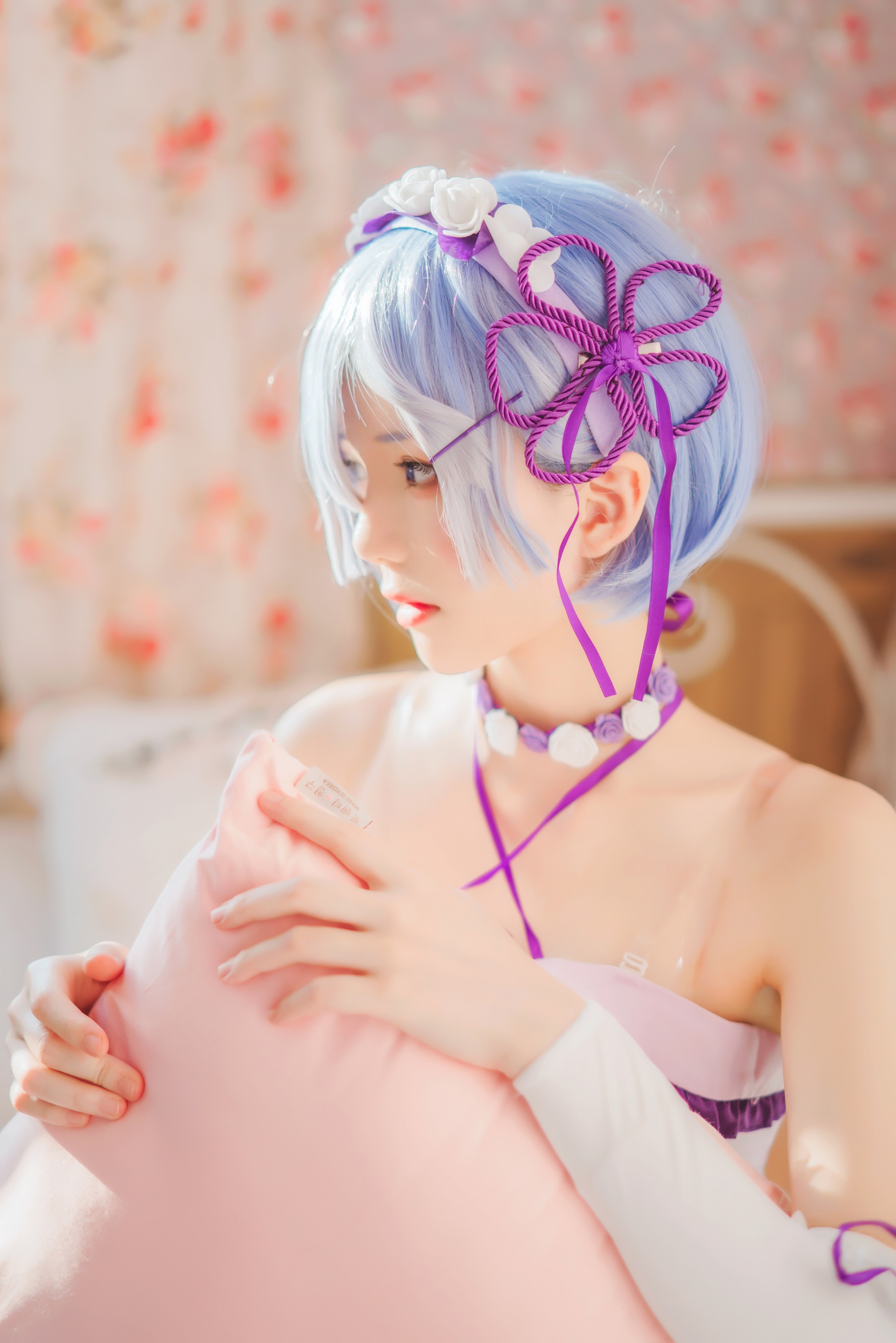 图片[1]-桜桃喵 – NO.139 蕾姆睡裙 [24P]-XikXak